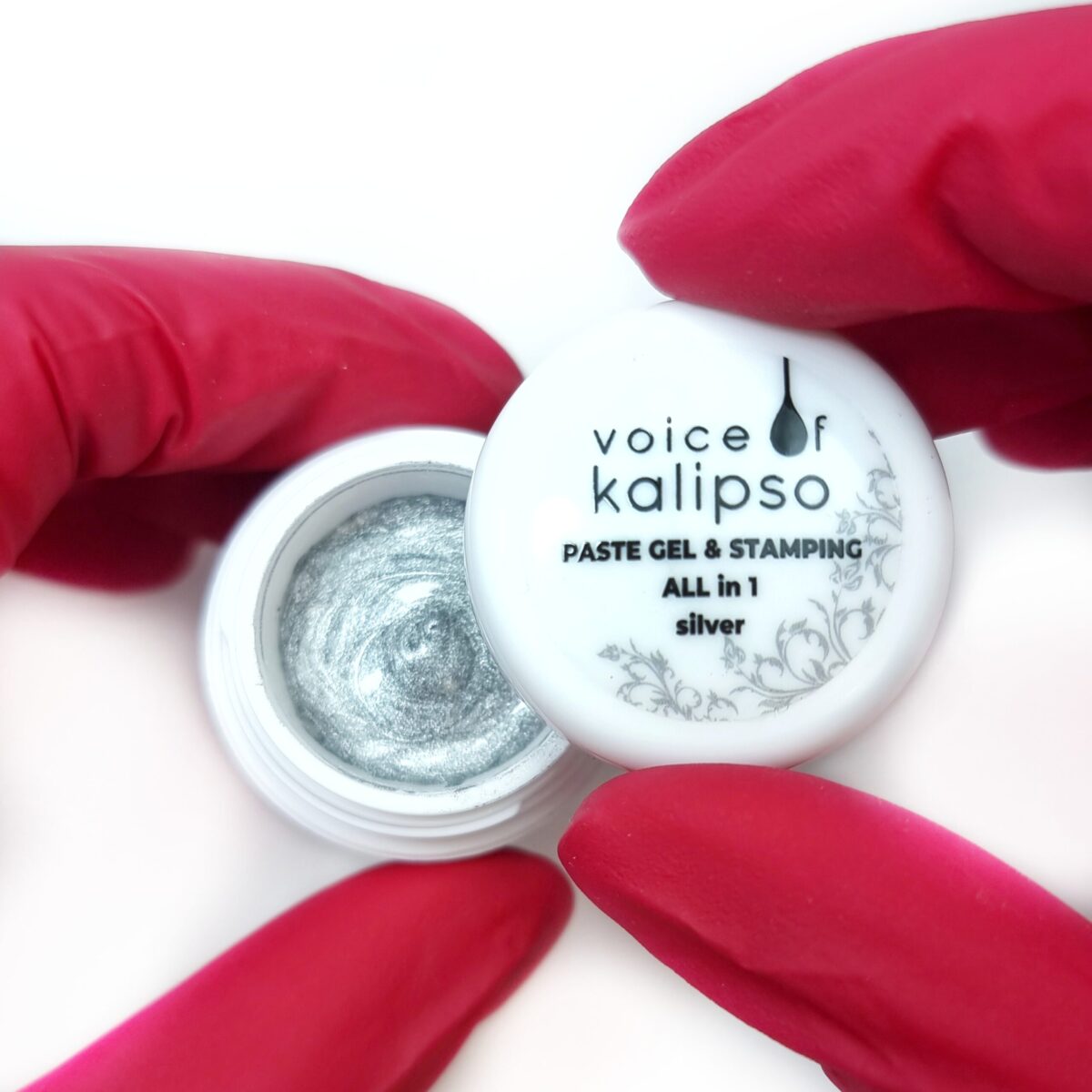 Гель паста Paste Gel & Stamping Voice of Kalipso, серебро, 5 мл