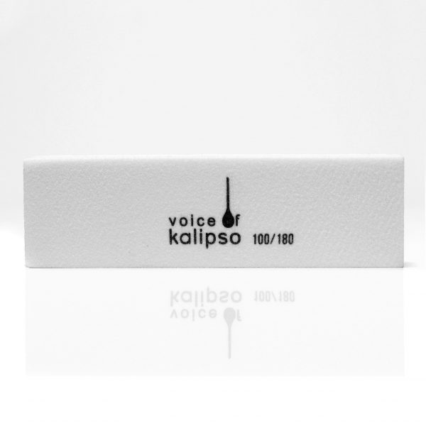 Бафик Voice of Kalipso белый, двусторонний, 96Х28Х12мм 100/180 грит