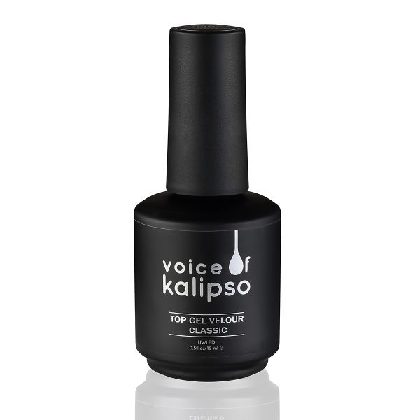 Матовый топ для гель-лака top gel velour classic, 15 мл