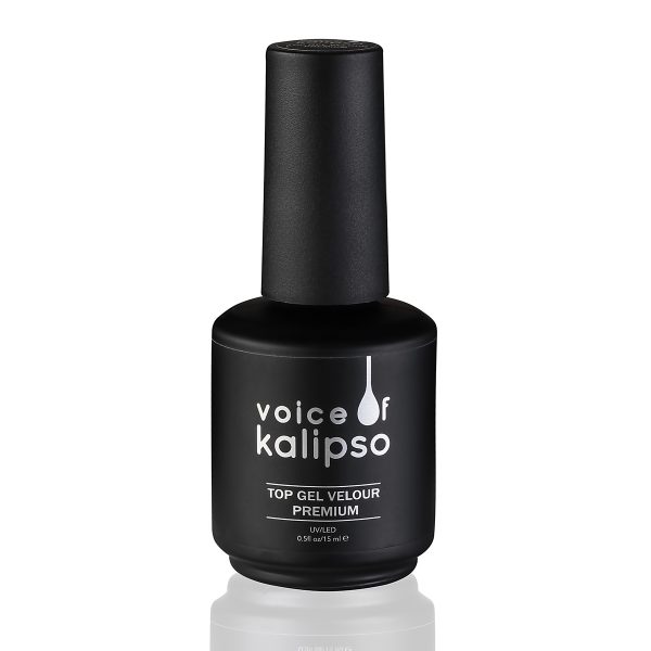 Велюровый топ для гель-лака top gel velour premium, 15 мл
