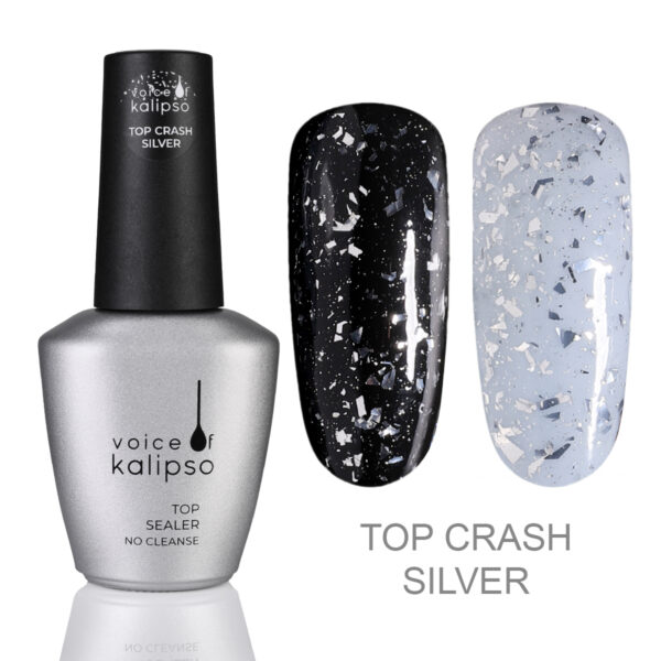 Топ без липкого слоя Top Crash Silver, 10 мл