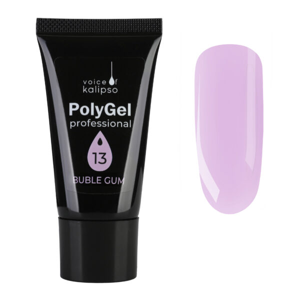Полигель розовый BUBLE GUM №13, 30 мл