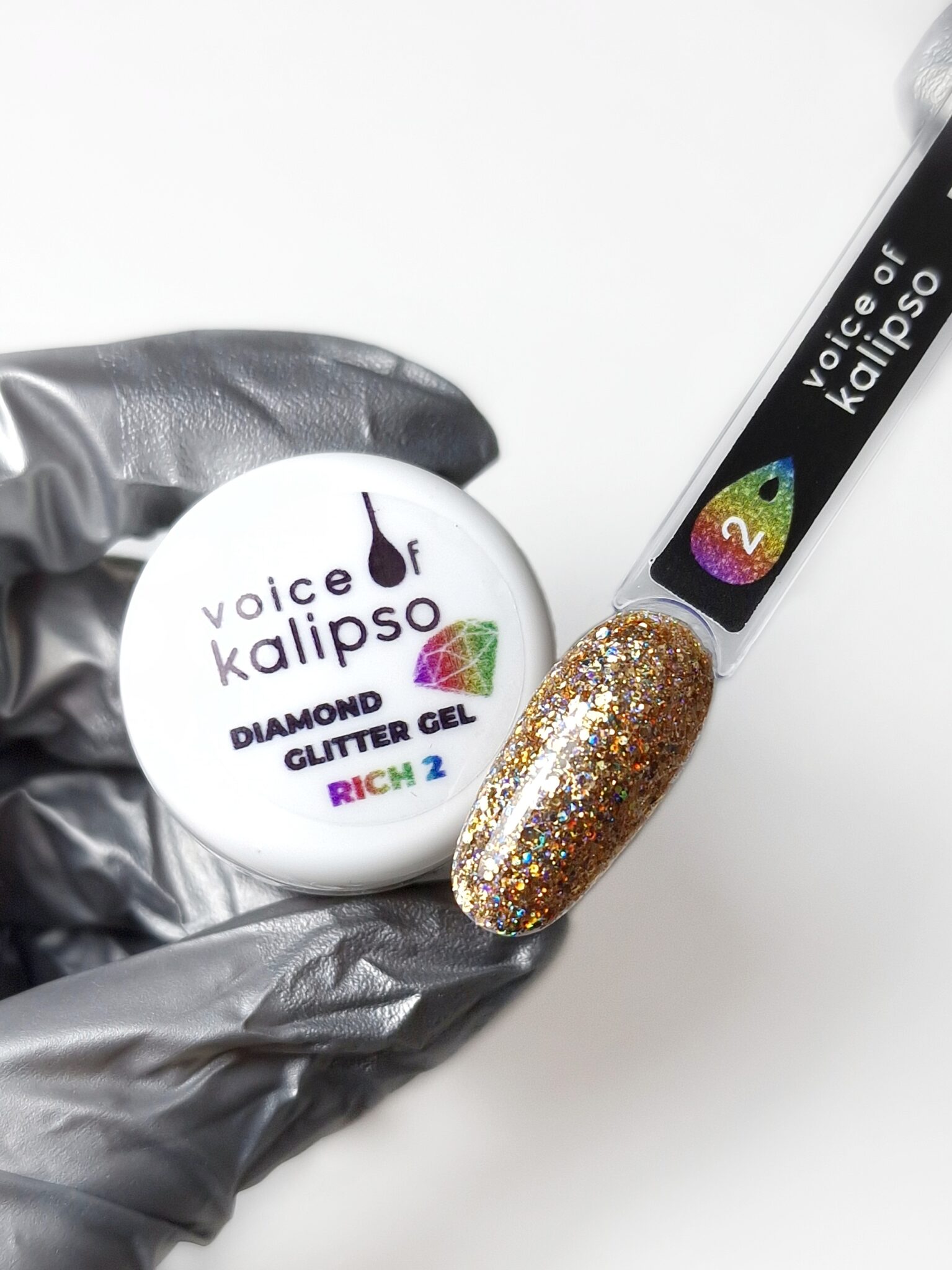 Глиттер-гель Diamond  Glitter Gel Rich 2 Voice of Kalipso