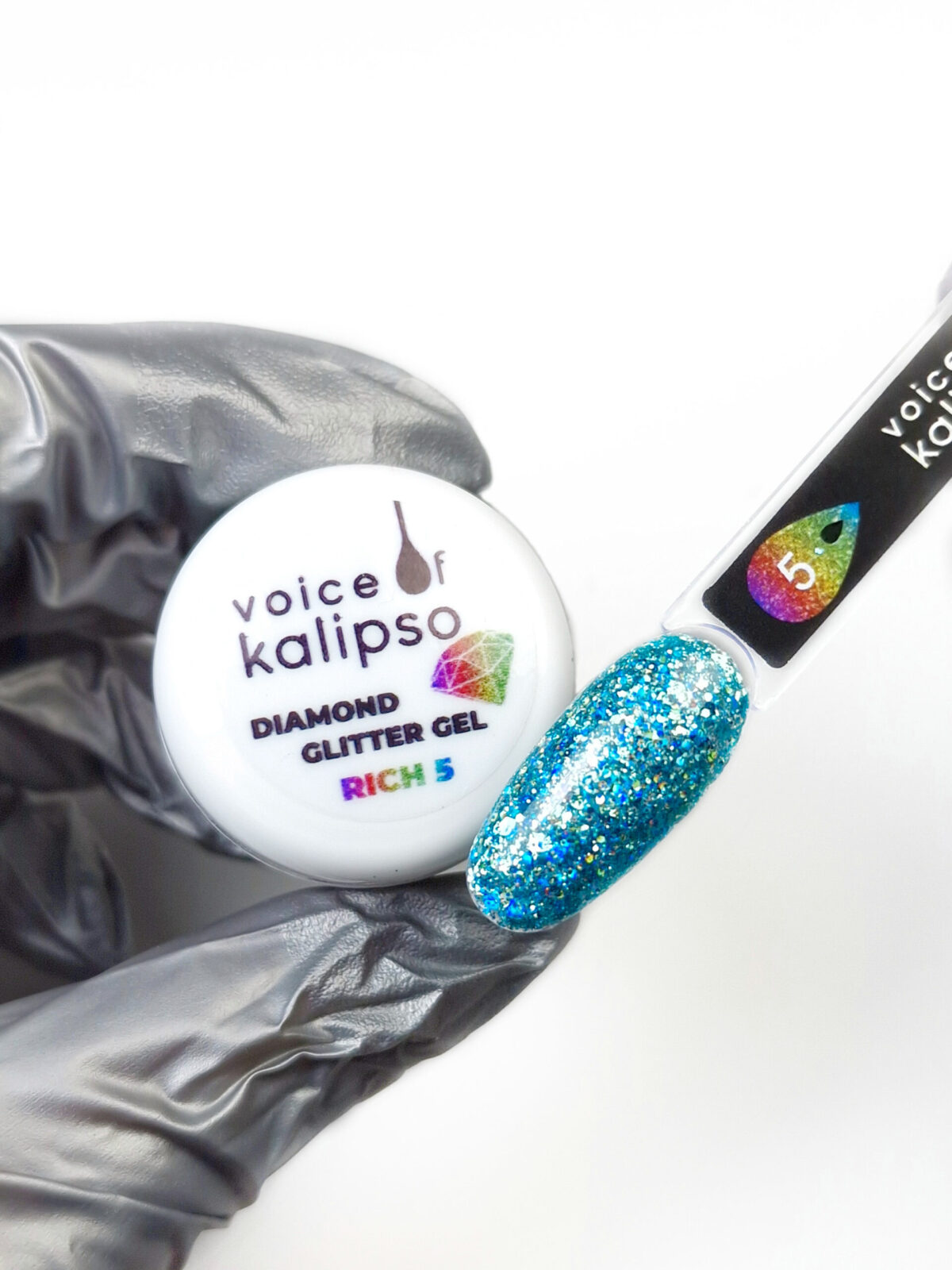 Глиттер-гель Diamond  Glitter Gel Rich 5 Voice of Kalipso