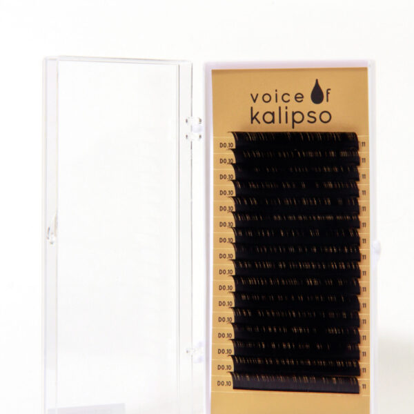 Ресницы для наращивания Voice of Kalipso черные 0,10/ D /11мм (16 линий)