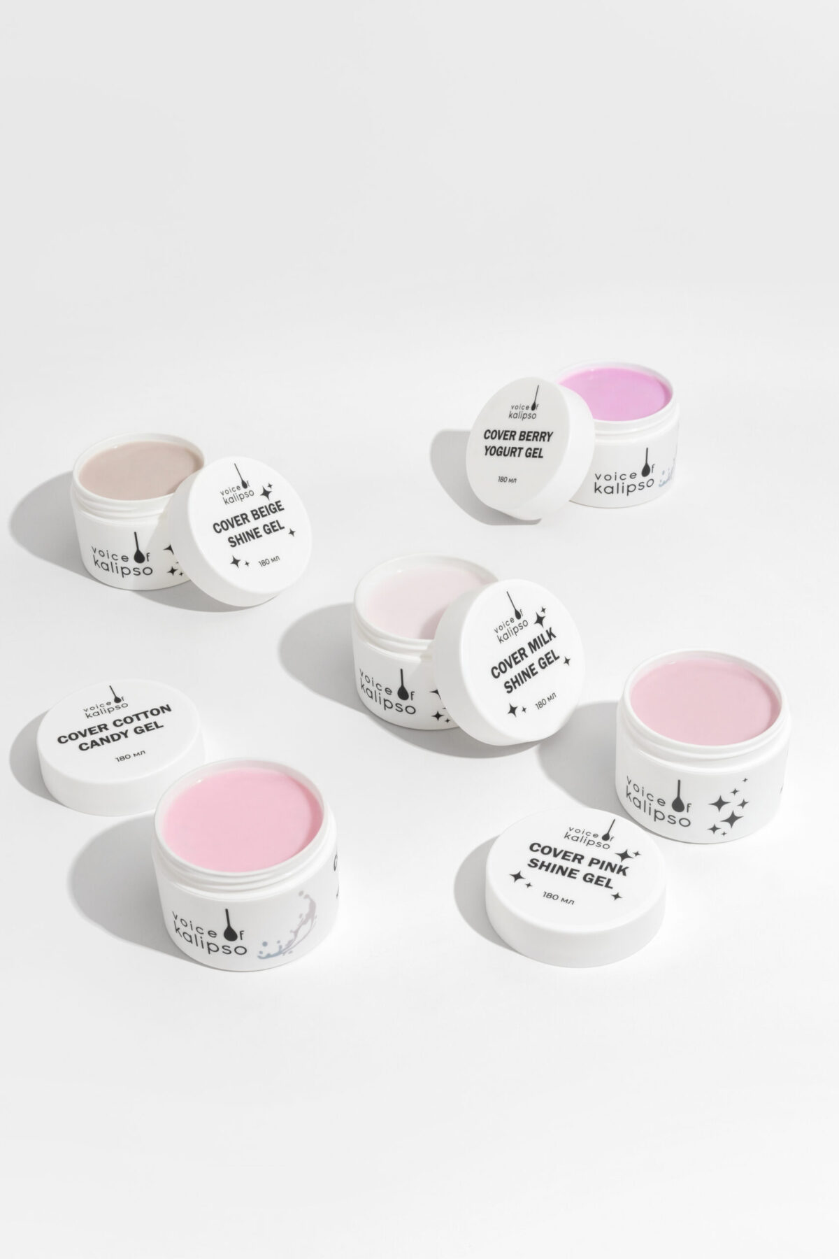 Cover Beige shine Gel Гель для наращивания бежевый с шиммером 180 мл